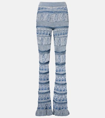 Crochet cotton flared pants | Etro