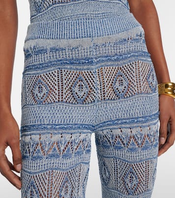 Crochet cotton flared pants | Etro