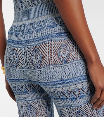 Crochet cotton flared pants | Etro