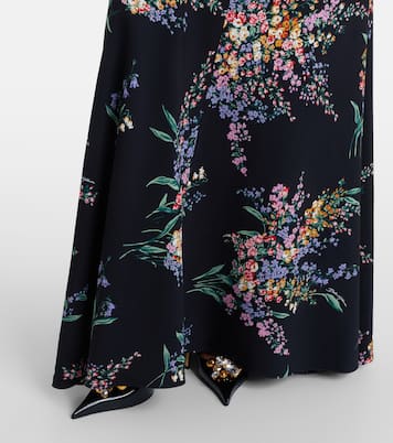 Floral silk-blend charmeuse maxi dress | Dolce&Gabbana