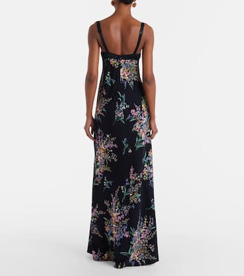 Floral silk-blend charmeuse maxi dress | Dolce&Gabbana