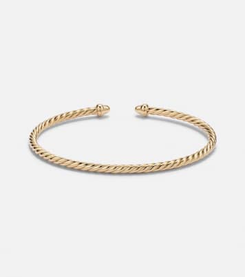 Bracciale Cablespira® Flex Micro in oro 18kt (750/1000) con diamanti | David Yurman