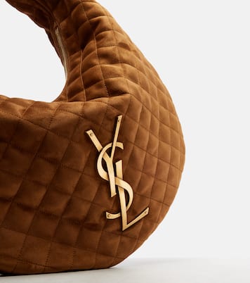Icare Medium quilted suede shoulder bag | Saint Laurent