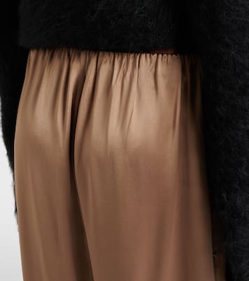 Satin wide-leg pants | Toteme