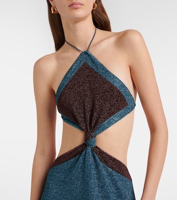 Lumière cutout halterneck maxi dress | Oséree