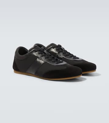 Soft suede-trimmed sneakers | Lemaire