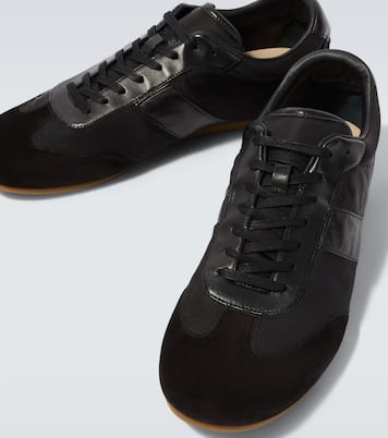 Soft suede-trimmed sneakers | Lemaire