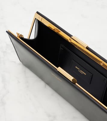 Midnight Small leather clutch | Saint Laurent