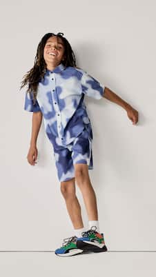 Bedrucktes Hemd aus Baumwollpopeline | Stella McCartney Kids