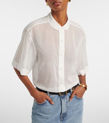 Top de muselina de algodón bordado | Róhe