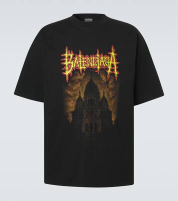 Printed cotton jersey T-shirt | Balenciaga