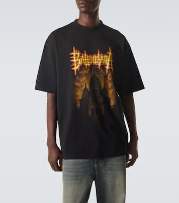 Printed cotton jersey T-shirt | Balenciaga