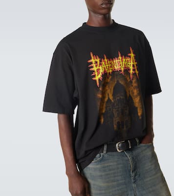 Printed cotton jersey T-shirt | Balenciaga