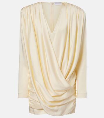 Draped satin minidress | Stella McCartney