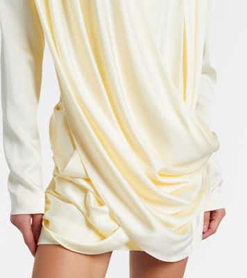 Draped satin minidress | Stella McCartney