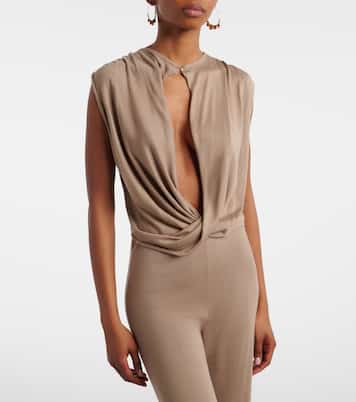 Cropped-Top Esme aus einem Seidengemisch | Aya Muse