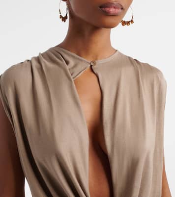 Cropped-Top Esme aus einem Seidengemisch | Aya Muse