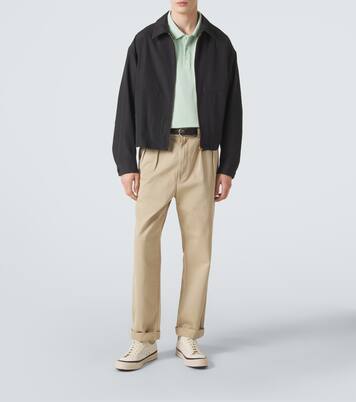 Nolan leather-trimmed canvas sneakers | Visvim