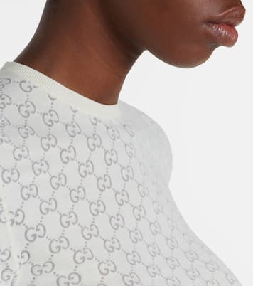 T-shirt GG en coton mélangé | Gucci
