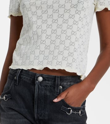 T-shirt GG en coton mélangé | Gucci