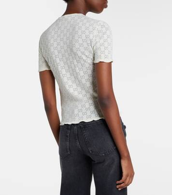 T-shirt GG en coton mélangé | Gucci