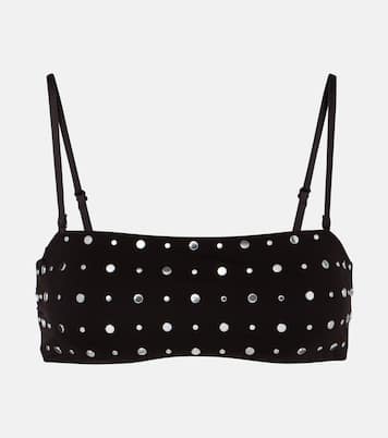 Sara studded bikini top  | Staud