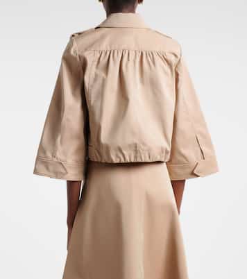 Luxury Layer cropped cotton-blend jacket | Dorothee Schumacher