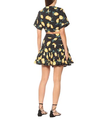 Sandy printed cotton crop top | Alexandra Miro