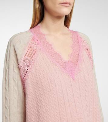 Kleid aus Wolle mit Spitze | Stella McCartney