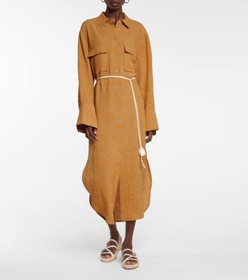 Hemdblusenkleid Fruma aus Satin | Nanushka