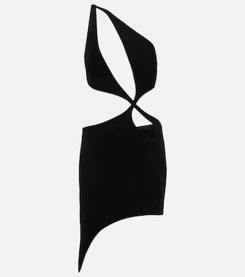 Robe asymétrique en crêpe | Mônot