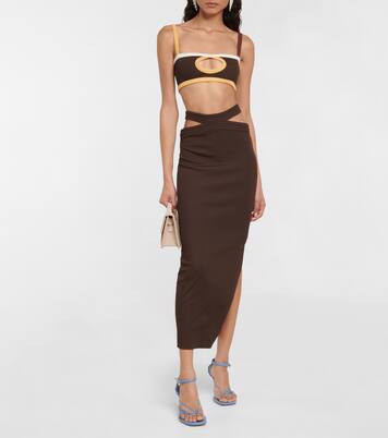 Cutout column maxi skirt | Christopher Esber