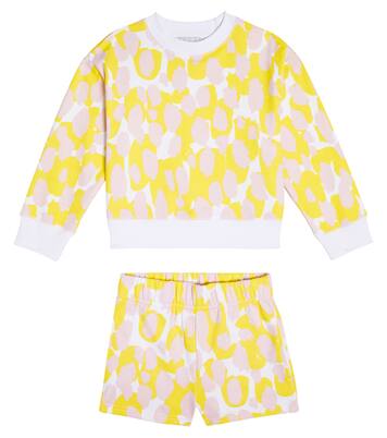Printed cotton sweatshirt and shorts set | Stella McCartney Kids