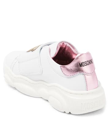 Logo leather sneakers | Moschino Kids