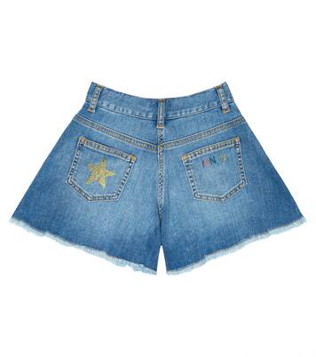 Printed denim skort | Monnalisa