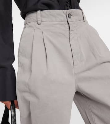 Pantalon ample Flavie en coton et lin | Nili Lotan