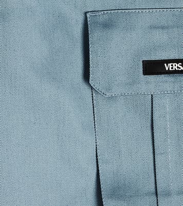 Greca cotton gabardine pants | Versace Kids