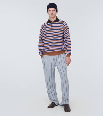 x The Elder Statesman cashmere and wool polo sweater | Zegna