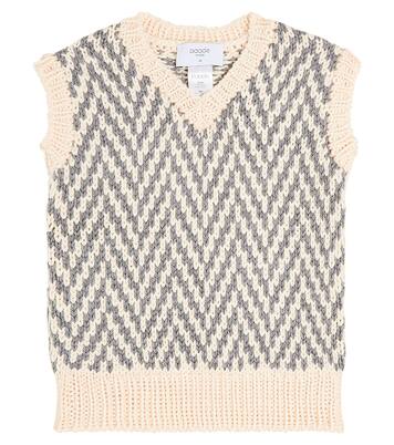Striped wool-blend sweater vest  | Paade Mode