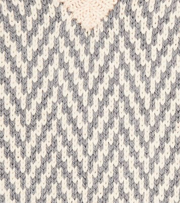 Striped wool-blend sweater vest  | Paade Mode