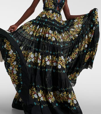 Robe longue en coton à fleurs | Etro