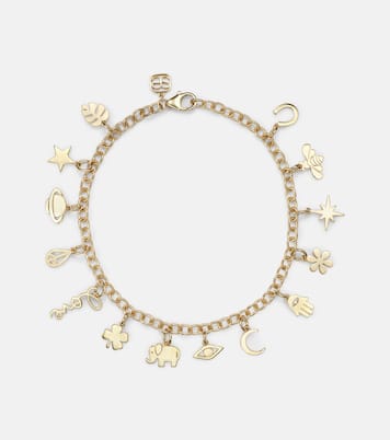Bracelet en or 14 ct à ornements | Sydney Evan