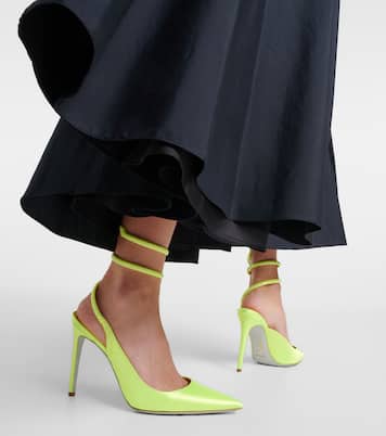 Cleo crystal-embellished satin pumps | Rene Caovilla