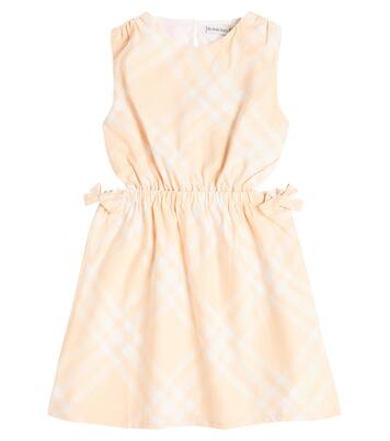 Burberry Check cutout cotton dress | Burberry Kids
