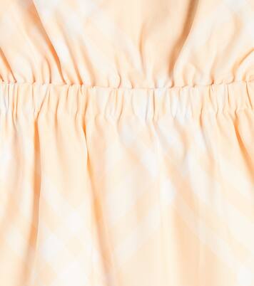 Burberry Check cutout cotton dress | Burberry Kids