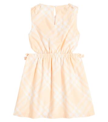 Burberry Check cutout cotton dress | Burberry Kids