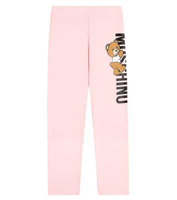 Teddy Bear cotton-blend jersey leggings | Moschino Kids