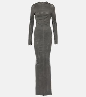 Robe longue en denim | Rick Owens