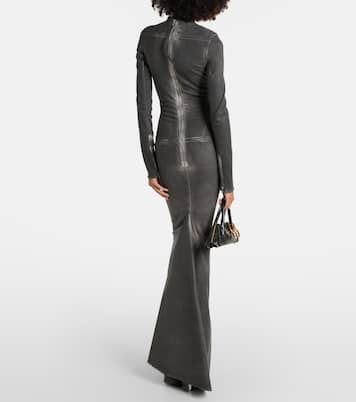Robe longue en denim | Rick Owens