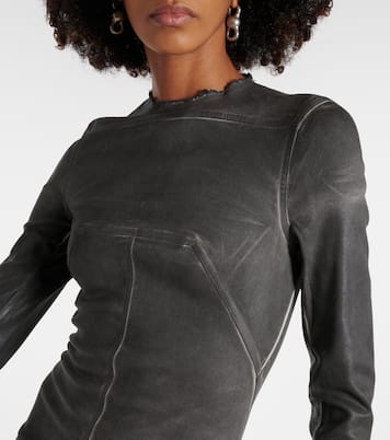 Robe longue en denim | Rick Owens